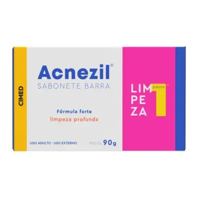 Sabonete Barra Anti Acne Acnezil Fórmula Forte 90G